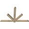 Ekena Millwork Kennewick Rough Sawn Timber Gable Bracket, Douglas Fir, 60"W x 40"H x 2"D x 4"F, 16/12 Pitch GBW060X40X0204KEN00RDF - alternate 4